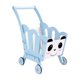 thumbnail image 1 of Carrito de compras para niños, carrito para bebés, juego de roles, accesorios de comida simulada, carrito de compras de juguete de madera, carrito de Azul, 1 of 8