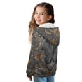thumbnail image 2 of Xoenoiee Vintage Butterfly Floral Print Fleece Full Zip Hoodies Sweatshirts for Teen Girls Lightweight Hooded Jumper Comfy Kids Pullover Athletic Sweaters Outfits with Pockets, M, 2 of 7