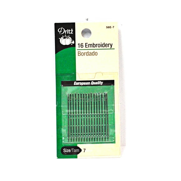 Dritz 56E-7 Aiguilles à Broder, Taille 7 (16 Unités)
