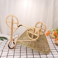 thumbnail image 3 of 1PC Handmade Bamboo Woven Storage Basket Tricycle Shape Storage Holder Container for Fruit Candy (Style F), 3 of 8