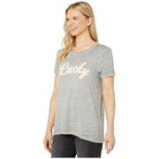 Lucky Brand Lucky Script Tee Heather Grey