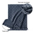 thumbnail image 3 of Bufandas de rayas cálidas de invierno para mujer Bufanda de cuadros de invierno Bufanda de invierno con tacto de cachemira Conjunto de bufanda de invierno Manta Bufanda Chal, 3 of 6