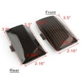 thumbnail image 3 of 2Pcs Motorcycle Mudapron Tips Mud Guard Light Lens Cover For Harley-Davidson Touring FLHTCU FLHT, 3 of 7
