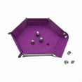 thumbnail image 4 of 1pc Hexagonal Dice Tray and Miscellaneous Storage Box Board Game Dice Tray Accessories Leather Dice Tower, 4 of 6