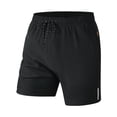 thumbnail image 1 of Pantalones cortos deportivos holgados para hombre: talla grande, seda helada de secado rápido, cintura elástica, poliéster, playa/aire libre, XS-XXL, 46-51 cm de largo, 1 of 4