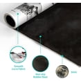 thumbnail image 6 of Japanese Cherry Blossom White Gaming Mouse Pad XXL Extended Long Mousepad Desk Mat, NonSlip Rubber Base with Stitched Edges, Ideal for Office, Home, 31.5x11.8 in, 6 of 6