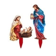 thumbnail image 3 of 2PC Outdoor Nativity Scene - Christmas Yard Decoration, Acrylic Holiday Sign | Santa Claus Courtyard Ornament for Lawn Garden, Jesus Nativity Display for Outside Home Decoration(without lights),A, 3 of 9