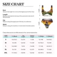 thumbnail image 4 of Kdxio Fall Village Scenery Print Women's 2 Piece High Waisted Wrap Spaghetti Strap Summer Swimsuit Bikini Set-Small, 4 of 7