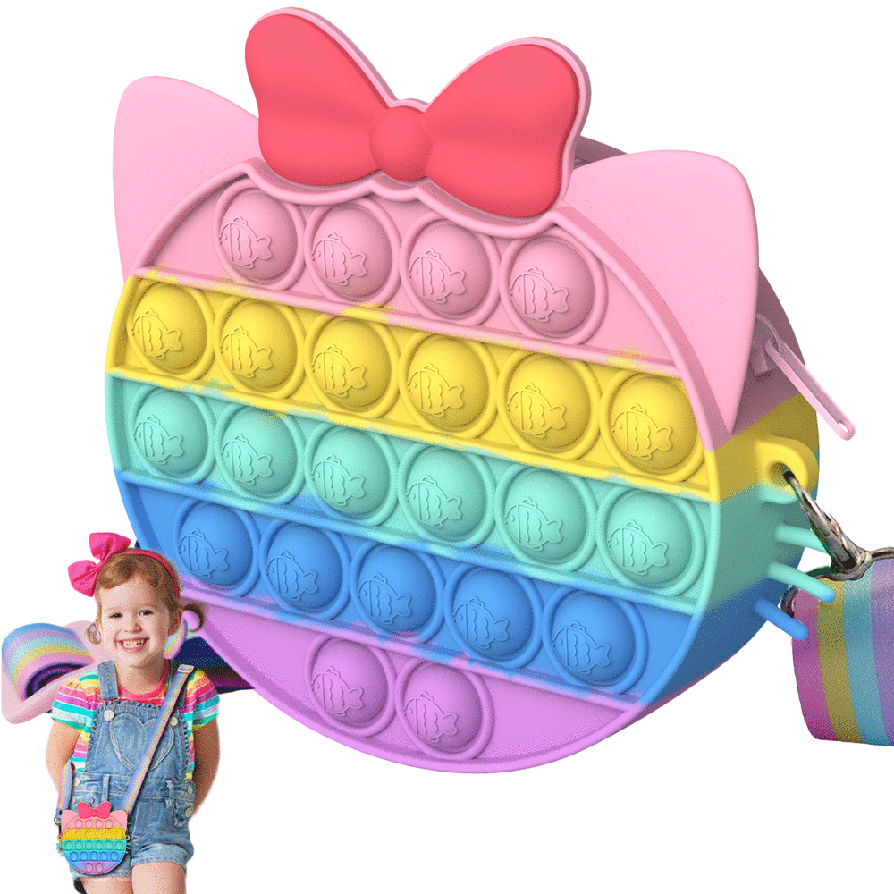 ZIMFANQI Simple Dimple Pop Shoulder Bag - Sensory Toy and 
