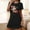 Black, variant on Sakmal Christmas Moomoo Nightgowns for Women Ultra-Soft Stretchy Oversized Purple Sleepshirt Short Christmas Stocking Print Crew Neck Short Sleeve Nightgowns S-2XL