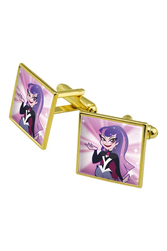 DC Super Hero Girls Zatanna Square Cufflink Set - Silver or Gold