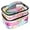 Tie-Dye, variant on IMERELEZ Double-layer Cosmetic Bag Makeup Bag Travel Makeup Bag Makeup Bags for Women Cosmetics Cases Portable Waterproof Foldable (Leopard)