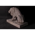 thumbnail image 4 of AFD Symmetrical Pair of 39 Inch Entry Lions in Rough Stone, 4 of 5