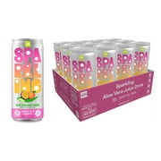 Alo Sparkling Passion Fruit & Peach Carbonated Aloe Vera Juice Drink | 11.2 Fl Oz, Pack Of 12 | Plant-Based Beverage, Vegan