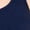 Blue - navy, variant on Womens Ribbed Ruffled Strapped Tank Top, Blue, Juniors, Medium
