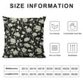 thumbnail image 5 of COMIO  Vintage Flower Pillow Covers Rustic Black Cream Floral Decor Throw Pillows Case for Couch Old Style Cute Pillowcase Outdoor Decorative Cushion Cases for Sofa Bed Decorations, 5 of 5