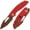 Red, variant on Tenable Link Folding Knife 3.0" Stonewashed 14C28N Blade Green Micarta Handle B1068A5