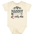 thumbnail image 3 of Inktastic Nanny Loves Me Grandchild Girls Baby Bodysuit, 3 of 5