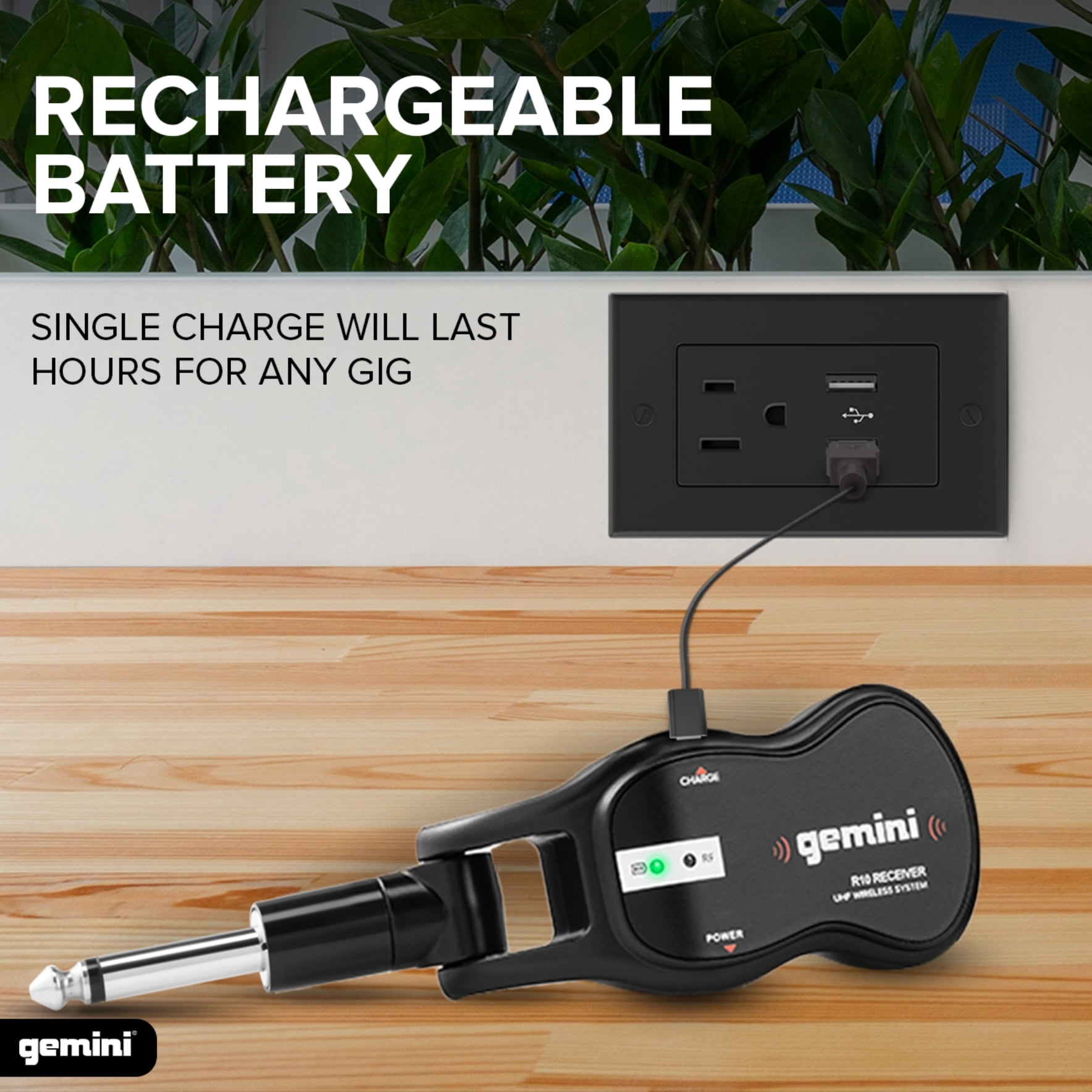 Gemini GMU G100 UHF Wireless Guitar System