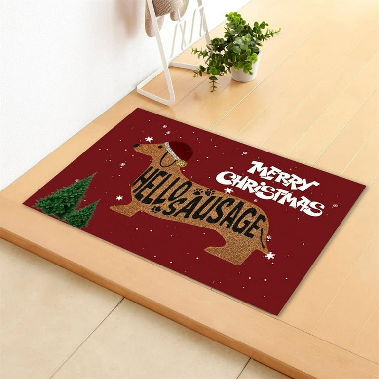 Funny Christmas doormat, Holiday door mat, Holiday Decor for porch, Dog  Doormat, Winter Doormat Large, Funny dog Doormat Outdoor, Door D�cor