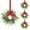 Red, variant on laqbezok 4 Pcs Christmas Wreath for Front Door, 8" Artificial Eucalyptus Leaves Teardrop Wreaths, with Ribbon Pinecones Red Berry Christmas Hanging Swag, for Xmas Winter Door Window Wall Home Decor