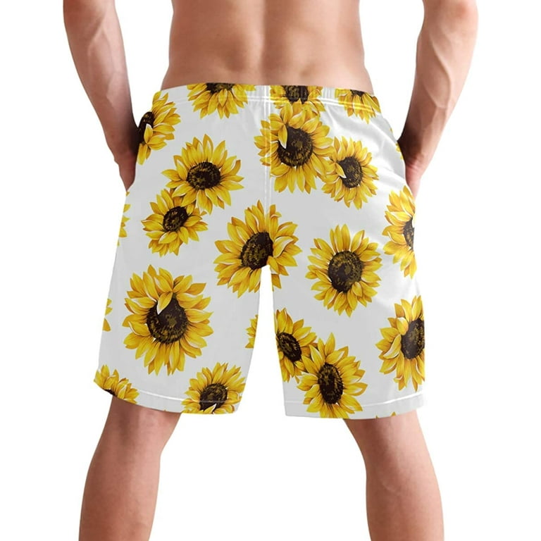Mens sunflower swim clearance trunks