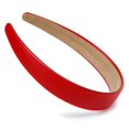 thumbnail image 6 of Navy Blue Headbands for Women 1 Inch Halloween Headbands Wide Thick Red Hairband Faux Leather Headband for Women and Girls Fashion Plastic Hard Head Band Solid Colors（2 packs）, 6 of 11