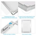 thumbnail image 4 of Unique Bargains Front Loading Poster Frame Picture Frames Wall Mounting Snap A4 Frame Aluminum Profile, Silver, 4 of 5