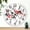 Red and Black, variant on Orange Dahlia Flower Wall Clock Silent Non Ticking Wooden Wall Clocks Battery Operated 10 Inch Round Wall Decor for Bathroom Kitchen Bedroom