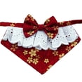 thumbnail image 1 of Reheyre Eye-Catching Delicate Texture Pet Bib Bandanas - Tear-Resistant Cloth Decorative Bibs for Home, 1 of 8