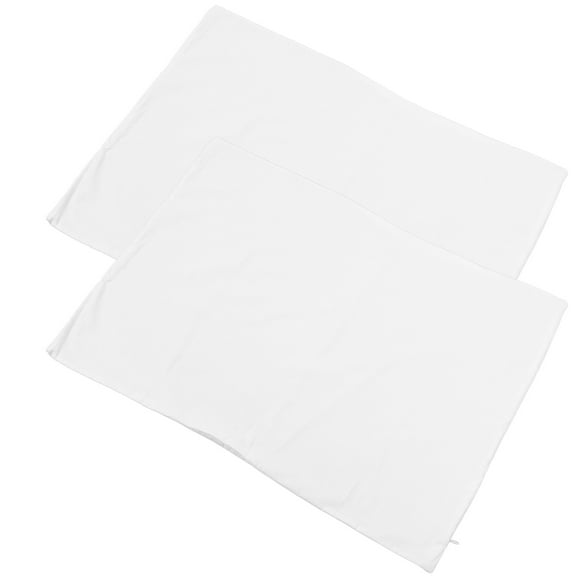 TEHAUX Cotton Pillowcases White 2-Pack Soft Breathable Pillow Covers 11.8x7.9 inches for Home Bedroom