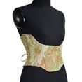 thumbnail image 2 of FAKKDUK Women's Spaghetti Straps Corset Satin Square Neck Vintage Boned Bustier Corsets for Women Corset Top Womens Renaissance Bustier Corset Lace Up Vintage Boned Dresses, Green&XL, 2 of 5