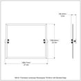 thumbnail image 3 of Frameless Landscape Rectangular Tilt Mirror with Beveled Edge in Venetian Bronze, 3 of 3