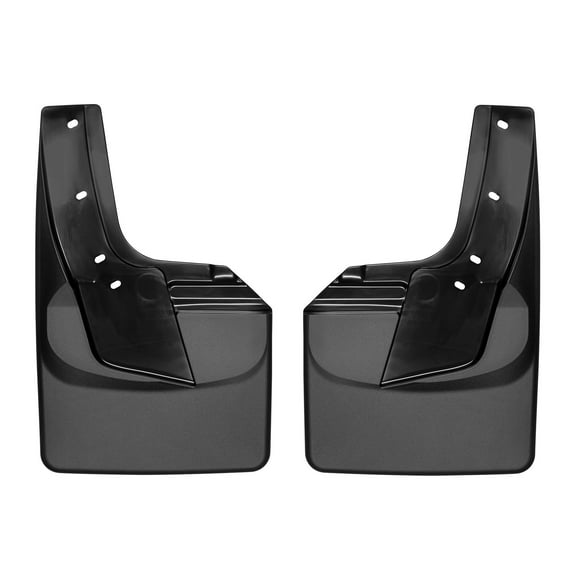 WeatherTech Custom No Drill Splash Guard MudFlaps compatible with Ram 1500, Ram Truck 1500, Rear Pair - Black