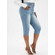 thumbnail image 3 of Jeans Talla Extra Capri Lavado Claro Rosegal  Vaqueros de talla grande, 3 of 5