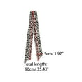 thumbnail image 2 of INSPIRE CHIC Women's Leopard Animal Print Pattern Skinny Scarf Long Neck Headband Black, 2 of 5
