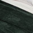 thumbnail image 4 of Ridge & Cove Ribbed Plush Sherpa Reversible Throw Blanket (King, Forest Green), 4 of 6