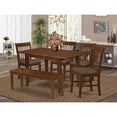 thumbnail image 4 of East West Furniture Norfolk 6-piece Wood Dining Room Set in Mahogany, 4 of 4