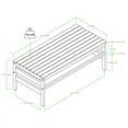 thumbnail image 6 of Walker Edison Slatted Solid Acacia Wood Outdoor Coffee Table in Dark Brown, 6 of 6