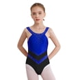 thumbnail image 2 of iiniim Gymnastics Leotard Girls Dance Sleeveless Tank Ballet Unitard One-Piece Bodysuit Royal Blue 6, 2 of 7