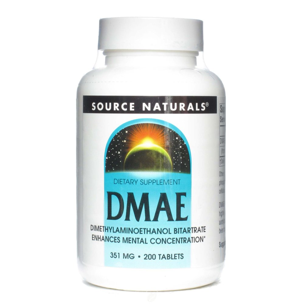 DMAE 200 Tabs by Source Naturals, Pack of 2