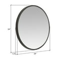 thumbnail image 6 of Aspire Home Accents 7524 Bali Modern Round Wall Mirror, Gray - 24 in., 6 of 6