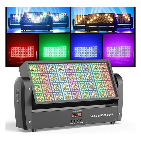 200W Moving Head Dj Light Bar, Led/Wash/Beam/Strobe Lights with 54 Lighting Effect, Support 6CH/16CH/146CH DMX-512 & Sound Activated, Stage Lights for Party,Live Show,Wedding,Disco