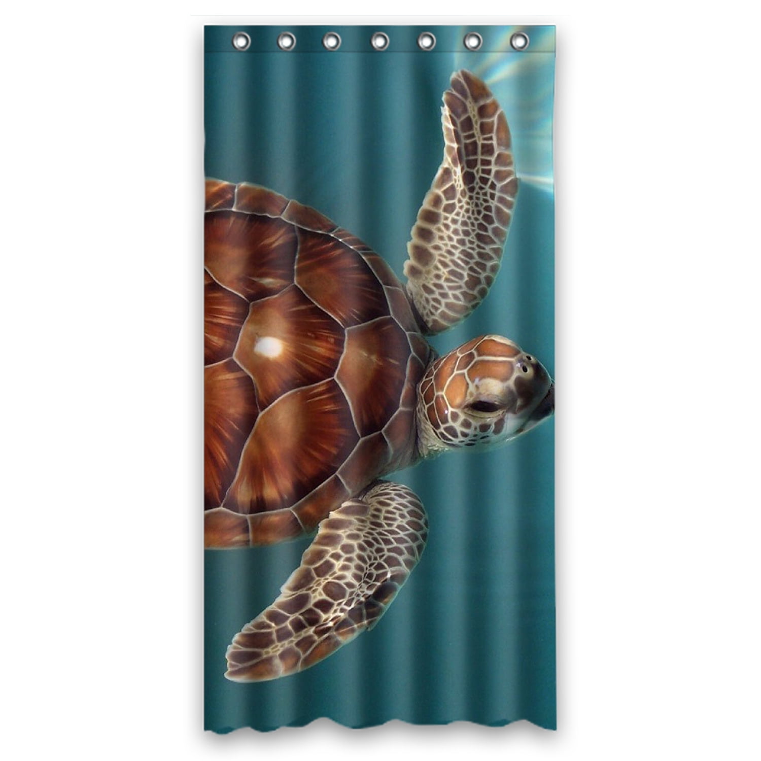 ZKGK Sea Turtle Waterproof Shower Curtain Bathroom Decor Sets with Hooks 36x72 Inches
