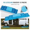thumbnail image 4 of PAULINN RV Leveling Blocks 12 Pack, Heavy Duty Camper Leveling Blocks with 2 Velcro Straps, Interlocking Sturdy RV Blocks for Single & Dual, 4 of 8