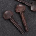 thumbnail image 3 of Miangastore 4PCS Ebony Wood Violin Tuning Pegs String Instrument Accessories for Fiddler Replacement (4/4), 3 of 8