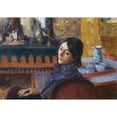 thumbnail image 2 of Norbert Goeneutte 18x14 Gold Ornate Wood Frame and Double Matted Museum Art Print Titled - Japanese Lounge, 2 of 4