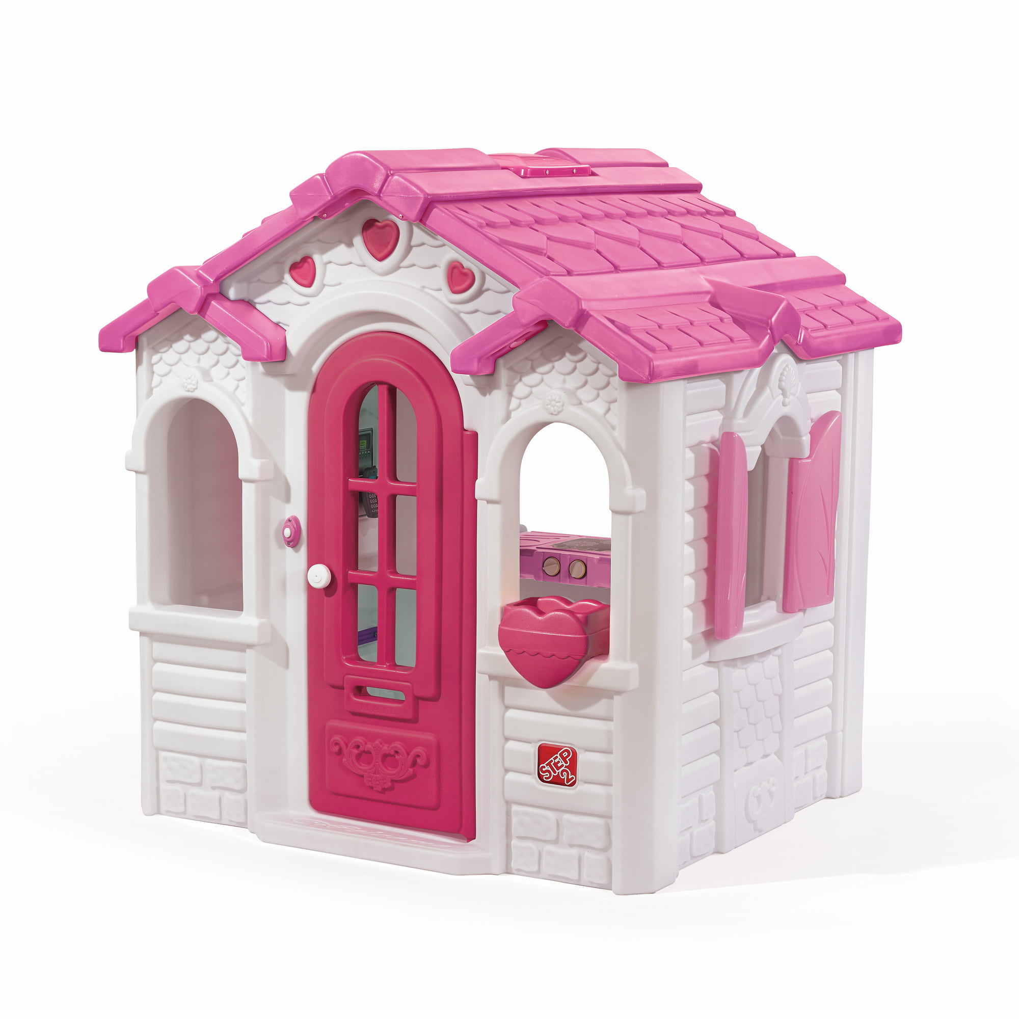 Kids Playhouse Plastic Outdoor Large Doll Pink Indoor Portable Toys Cabin Unisex 