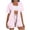 Z1-Pink-frostluinai 2 piece set women, variant on Frostluinai Women's Plus Size 2 Piece Outfits Striped Print Open Front Short Sleeve Kimono and Shorts Set with Pocket Travel Vacation Light Blue XXL