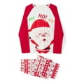 thumbnail image 2 of TSEXIEFOOFU Family Matching Christmas Pajamas Sets Long Sleeve O Neck Tops + Santa Claus Print Pants or Long Sleeve Cartoon Jumpsuit, 2 of 9